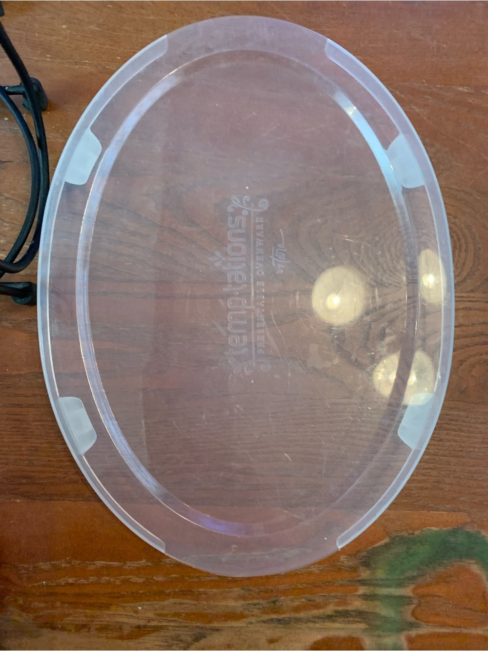 Temp-tations By Tara Old World Cranberry 2 Quart Casserole Dish Basket Tray Lid - Picture 5 of 10